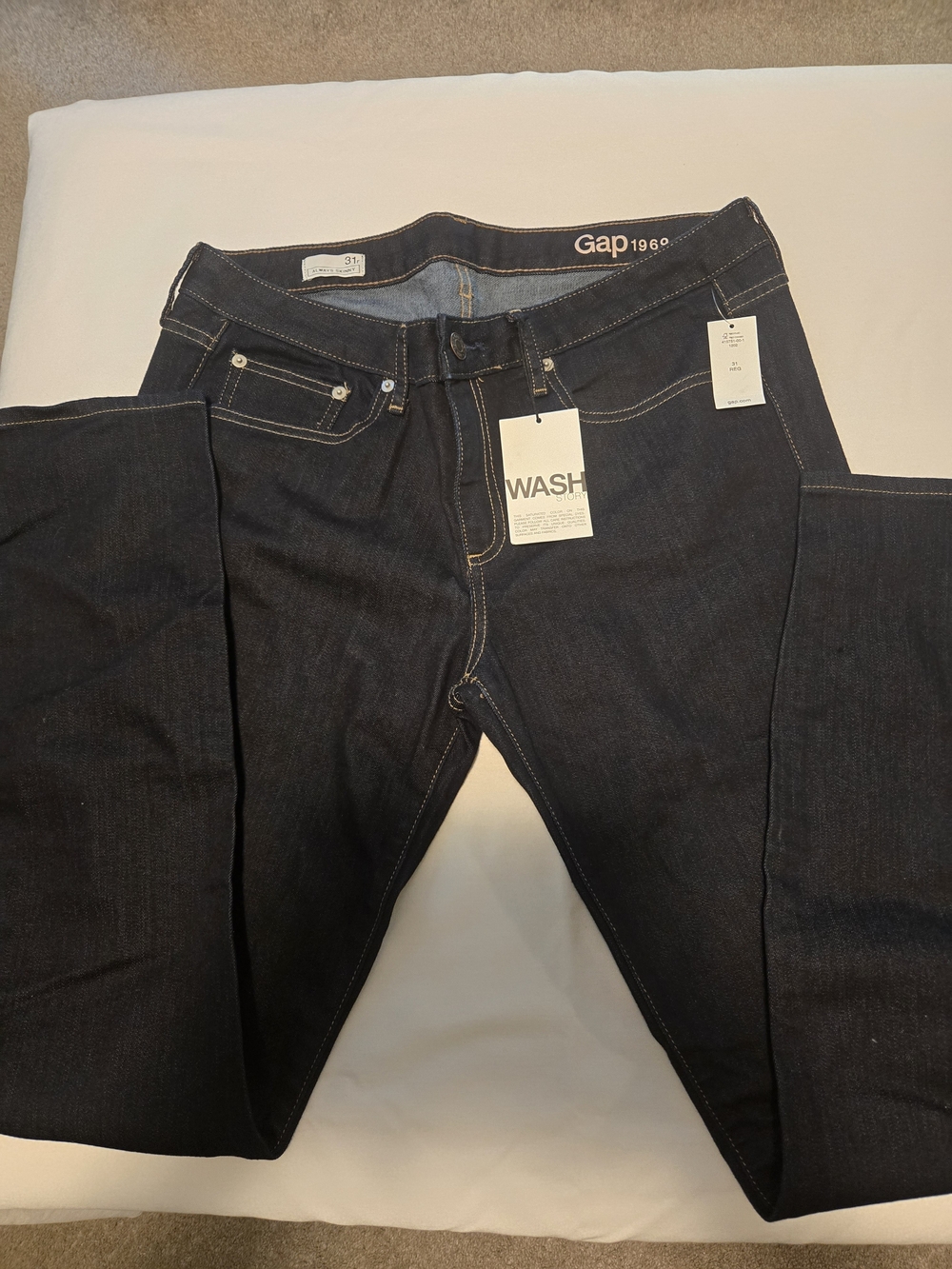 GAP Dark Indigo Straight-Leg Jeans